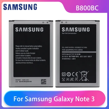 Oriģinālā Samsung Galaxy Note 3 N900 N9006 N9005 N9000 N900A N900T N900P Tālruņa Akumulatora B800BC B800BE 3200mAh Ar NFC AKKU