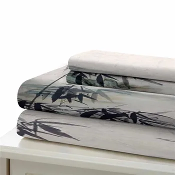 HELENGILI 3D Gultas Komplekts Ķīniešu Tintes Glezna Drukāt Duvet Cover Set Gultasveļa ar Spilvendrāna Gulta Set Home Textiles #ZGSH01