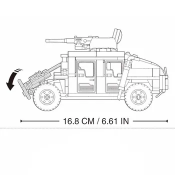 2020. gada 2. Pasaules Kara WW2 Armijas Militāro Karavīrs Pilsētas Policijas SWAT Uzbrukums Bruņas Transportlīdzekļa degvielas Tvertnes Modelis, Celtniecības Bloki, Ķieģeļi, Bērnu Rotaļlietas