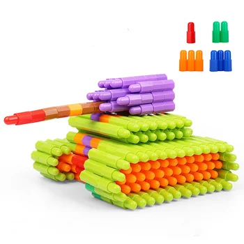 Plastmasas 3D Lodi, Celtniecības Bloki, Celtniecības Krāsains Montāža Interconnect Ielikt Spēles Izglītojošas Rotaļlietas Bērniem, Bērnu