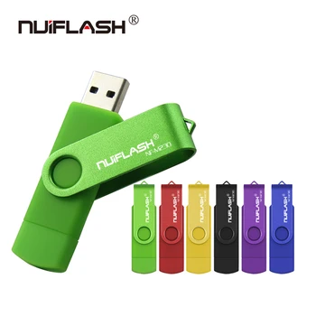 OTG USB Flash Drive 4GB 8GB 16GB Pen Drive 32GB 64GB Krāsains Memory Stick Mini U Diska Pen drive USB 2.0 Dāvanu