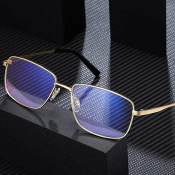 NĒ.ONEPAUL Aizsargbrilles Retro Metāla Pārredzamu Brilles UV400 Jaunu Anti Zilā Gaisma Anti Bloķēšanas Filtra Brilles Modes Sieviešu Dators