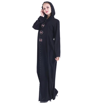 Abayas Sievietēm Ramadāna Caftan Marokens Kaftan Dubaija Abaya Hijab Musulmaņu Kleita Turcija Drēbes Musulman Omāna Lūgšanu Islāma Apģērbi