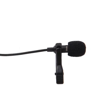 Portatīvo Clip-on Atloks Lavalier Mikrofons (3,5 mm Ligzdu Hands-free Mini Vadu Kondensatora Mikrofons Iphone SamsungXiaomi Klēpjdators