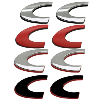 Car Styling, 3D metāla CC Emblēmu Automobiļa Bagāžnieka Aizmugures Apdare Uzlīme par Peugeot 206 205 207 208 308 306 106 407 508 3008 5008