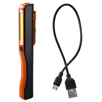 Uzlādējams Mini COB led worklight magnētisko USB Pen Klipu Rokas Lāpu Gaismiņu Darba Inspekcijas Gaismas, Tūrisma Pārgājieni Naktī