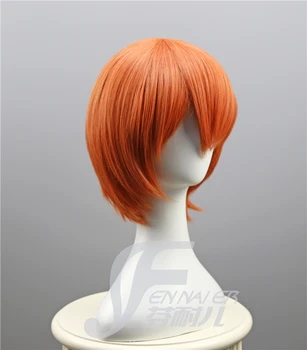 Japāņu Anime PATĪK DZĪVOT Rin Hoshizora cosplay parūka Rin Hoshizora lomu spēlē apelsīnu īsi mati parūka kostīmi