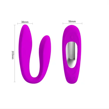 Diezgan mīlu 12 ātrums silikona Vibrators vibe olas U forma Ūdensizturīgs G spot tālvadības Klitora dildo vaginālā Seksa Rotaļlietu pāris
