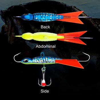 Goture 4gab Ziemas Zvejas Lures Balancers Ice Jig Grūti Mākslīgo Ēsmu Džiga Lure Par Bass Zvejas,Walleye,Forele Panfish,Līdakas