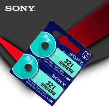 20pc Sony Oriģināls 321 SR616SW 1.55 V Sudraba Oksīda Skatīties Akumulatora SR616SW 321 Pogu Monēta Šūnu ražots JAPĀNĀ
