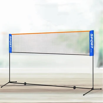 Portatīvo Badmintons Neto Profesionālās Apmācības Standartu Pītā Kvadrātveida Linuma Acu Izmantot Locīšanas Āra Volejbols Teniss Sporta