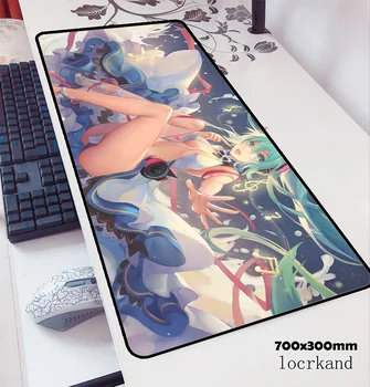 Anime peles paliktņa 70x30cm spēļu peles paliktnis 3d biroja notbook galda paklājiņš gudrs padmouse spēles pc gamer mats