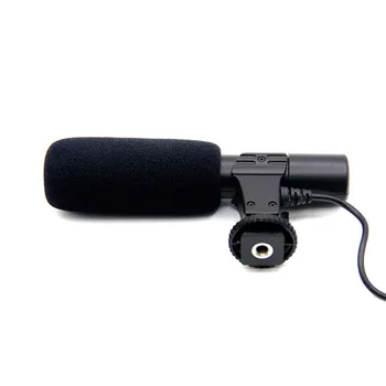 Universālā 3,5 mm Mikrofona Ārējā Stereo Mikrofona Canon Nikon DSLR Kameras DV Videokamera, MIKROFONS-01 SLR Kamera, Mikrofons