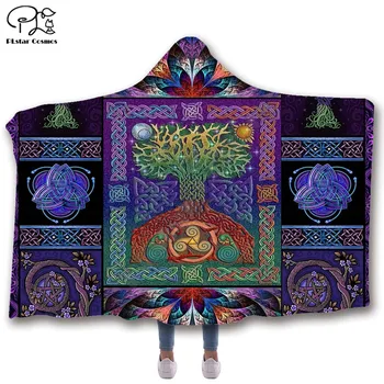 Koka modelis Kapuci Segu Pieaugušo krāsains bērnu Sherpa Fleece Apģērba Segu Microfiber Gultas piederumi stils-4