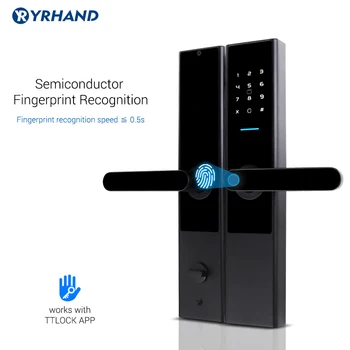 TTlock App Elektroniskās Drošības Smart Bluetooth App WiFi Ciparu Kodu, IC Card Biometrisko pirkstu Nospiedumu Durvju Bloķēšanas Mājas