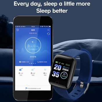 Ūdensizturīgs Smart skatīties bērniem 116plus SmartWatch Sirds ritma Noteicējs Vīriešu Sporta rokas Pulkstenis IOS Android i7s Bluetooth earbuds