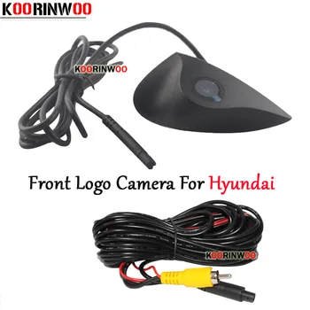 Koorinwoo HD Īpašu Auto Logo Kamera Priekšējā Kamera Par Hyundai Universālā Krāsains Autostāvvieta Kameru 12V RCA Plaša Autostāvvieta Assystance