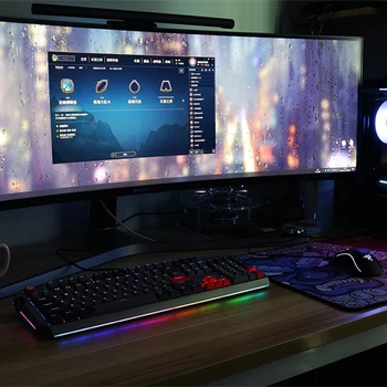 Motospeed CK80 RGB Spēļu Mehāniskās Klaviatūras LED Apgaismojums Zelta/Sudraba slēdzis, USB Vadu, Metāla Paneli, uz galda Dators gamer