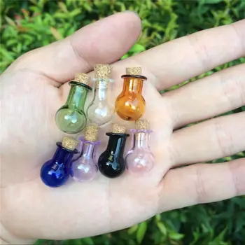 Mini Stikla Pudeles Bumbu Formas Gudrs Pudeles Ar Korķa Krāsas Pudelītēm Dāvanu tiny, kas Vēlas Burkas Pudeles Samaisa 7 Krāsas, Bezmaksas piegāde