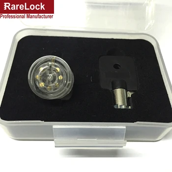 Atslēdznieks Instrumentu Pārredzamu Tubular Lock Prakse 7 Pin Mācību Prasmju Taustiņu Izvēlēties Kopumu par Iesācējs Rarelock MMS443 gg