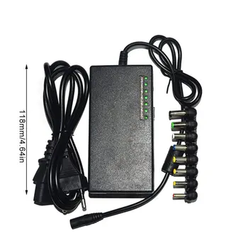 ZH-96W02 Regulējams Universal Laptop, Notebook Datoru, Lādētāju Strāvas Padeve AC Adapteris Taisnstūra Adapteris Lādētājs