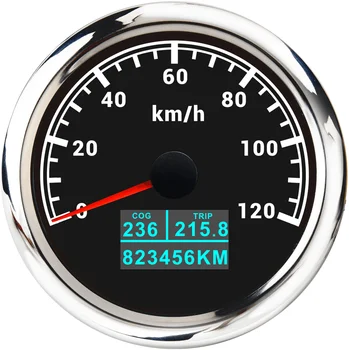 85MM Auto GPS Spidometrs Ar LCD Displeju, COG Ceļojuma Kopējo Nobraukumu km/h STUNDĀ Ātrumu Odometra piemērota Laivu Jūras Motociklu