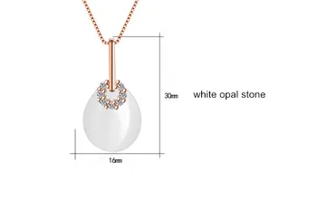 Augstas kvalitātes modes dabas opal sieviešu 925 sterling sudraba dāmas'pendant kaklarotas rotaslietas dzimšanas dienas dāvanu lēti