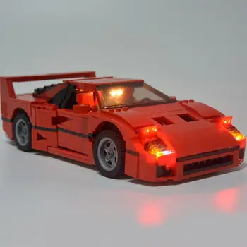 USB LED Gaismas Set Komplekts Lego 10248 Par Ferrari F40 Auto Celtniecības Bloki Apgaismojuma Daļas