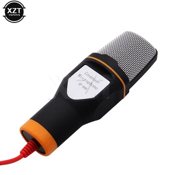 Augstas Kvalitātes 3.5 mm Audio Vadu Stereo Kondensatoru PC Čatā Dziedāt Karaoke Klēpjdatoru SF-666 Mikrofona Turētājs Stāvēt Klipu