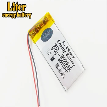 Pieaugums enerģiju litija polimēru akumulatoru ražošanas ultra-plānas elektrisko core 302545 3.7V300mAh