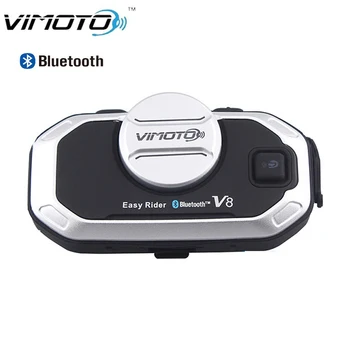 Vimoto V8 motocikla ķivere domofons motociklu bluetooth bezvadu ūdensizturīgs Austiņas BT iekšējo telefonu +mīkstas austiņas