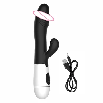 OLO Maksts Klitora Stimulators G Spot Massager Dildo Trušu Vibrators Dubulta Vibrācijas Seksa Rotaļlietas, lai Sieviete Sieviete Masturbator