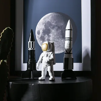 Astronauts Kosmosa Modelis Sveķu Figūriņas Gaisa Kuģa Raķešu Raķešu Rotājumu Studiju Amatnieku Roku Darbs Darbvirsmas Home Decoration Accessories