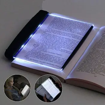 Radošā Plakanas Plāksnes LED Grāmatu Gaismas Lasījumā Nakts Vieglo Portatīvo Ceļojumu Kopmītnē Galda Lampu Mājas Iekštelpu Mazulis Guļamistaba Lasīt Sīkrīkus