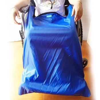 Ūdensizturīgs Pretvēja Siltāks Ratiņkrēslu Vāka Segu ar Diviem Āķa Cilpas Siksnas - S (110x72 cm) / M(130x72 cm) - Zils