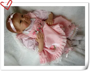 NPKCOLLECTION Jaundzimušo bērnu 45cm Reāli Vinila Silikona Atdzimis Bērnu Lelle Pārdošanai Spilgti Bērnu Lelles Dzīvs Bērnu rotaļu biedrs, Dāvanas