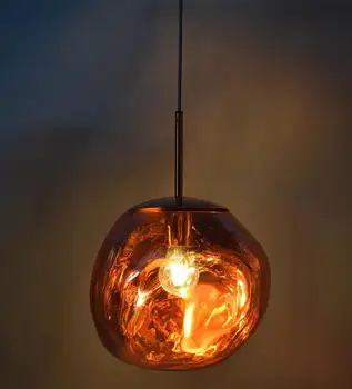 Mūsdienu radošā LED lava kulons lampas, restorāns, bērnu istaba, dzīvojamā istaba lukturi neregulāras formas stikla karājas lampas