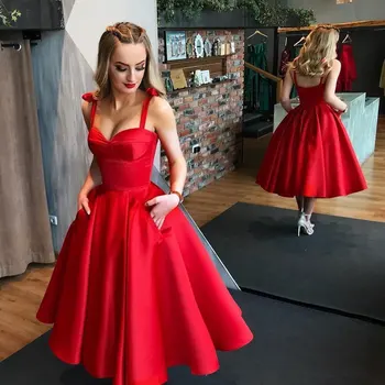 Jaunas ielidošanas Spageti Vakarā Dresse Oficiālu vestido noiva sereia sarkans satīna balles puse drēbes de saviesīgs vakars mīļotā lētām mežģīnēm-up