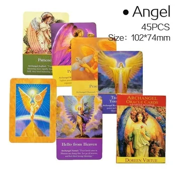 Erceņģelis Oracle Kartes Angļu Valodā, Lasīt Likteņa Kāršu Spēle, Galda Spēle, Zemes Maģija Oracle Tarot Kartes Klāja Personiskai Lietošanai; 6 Stili