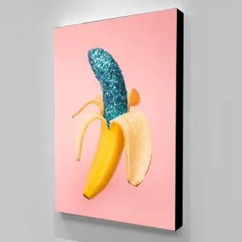 Sienas Mākslas HD Izdrukas Dīvaini Banānu Mājas Apdare Augļu Plakātu Minimālisma Bildes Ziemeļvalstīm Audekls Gleznas Dzīvojamā Istaba