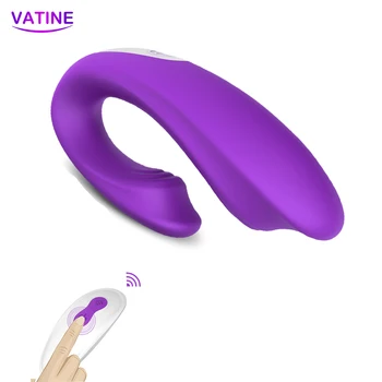 VATINE Elastīgu Bezvadu Tālvadības Vibratori Sievietēm Seksa Rotaļlietas Sieviešu Masturbator Klitora Maksts Vibrējošo Dildo Anālo Pieaugušo Veikals