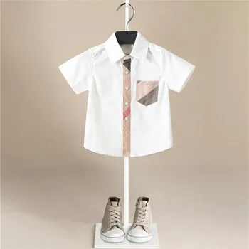 Dizaineru, Bērnu T-krekli, Apģērbu Zīmola Vasaras Pleds Krekls Zēniem Zīdainis, Mazulis, Apģērbs ar Īsām Piedurknēm T-krekls Bērnu Drēbes