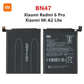 Xiao mi Oriģinālā BN47 4000mAh Akumulators Par Xiaomi Mi A2 Lite/Xiaomi Redmi 6 Pro BN47 Tālruņa Baterijas Nomaiņa +Instrumenti