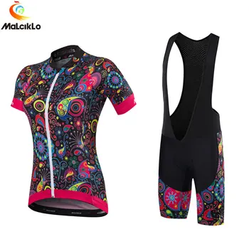 Sieviešu riteņbraucēju drēbes roupa ciclismo maillot velosipēdu džersija Komplekts Lady MTB priekšautiņi īsās bikses, sporta tērps, Velosipēdu Apģērbu pasūtījuma