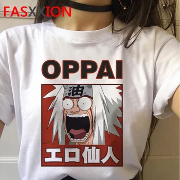 Naruto ir Japāņu Anime T Krekls Sievietēm Kawaii Karikatūra Akatsuki T-krekls Itachi Sasuke Grafikas Tees Grunge Vasaras Topi Unisex Sieviešu