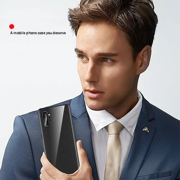 Jaunās Oglekļa Šķiedras Case For Samsung Galaxy S20 Ultra S10 Lite S10E S20 Plus Piezīme 20 10 Plus Mīkstas malas Ultra-plānas Anti-fall Vāciņu