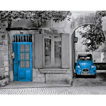 5D Dimanta Mozaīkas Pilnu Kvadrātveida/Apaļā Dimanta Urbšanas Glezna Krustdūrienā Dimanta Izšuvumu Zilā krāsā Auto Modeļiem Mājas Māksla