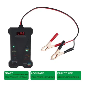 NSK Digital 12V Akumulatoru Testeris Voltmetrs un Ģeneratora Lādēšanas Sistēmas Analizatoru, izmantojot LCD Displeju un LED Indikācija 805A