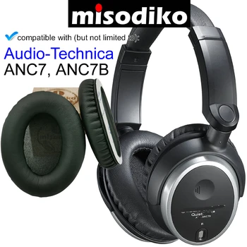 Misodiko Nomaiņa Spilveni Ausu Spilventiņi - Audio-Technica ATH ANC7 ATH-ANC7B, Austiņas Remonta Daļas Earmuff Iekļautās