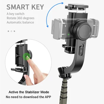 Tālrunis Stabilizators Video Ieraksts Universālā Rokas Viedtālrunis Gimbal Stabilizatoru Bezvadu Bluetooth Selfie Stick Vlog Live Stream